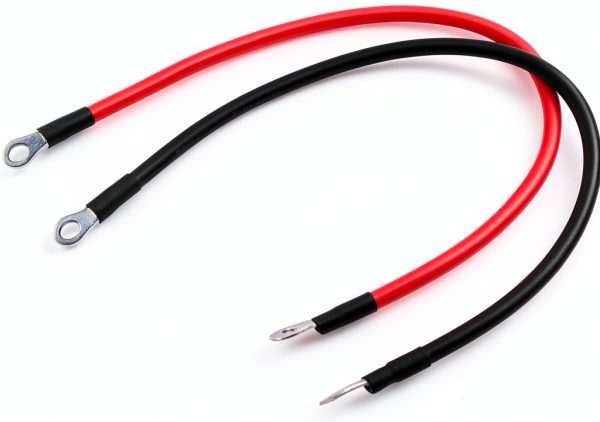QKUDNGHY 12-Inch 8AWG Oxygen Free Copper Battery Cable Set-0