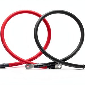 WindyNation 2/0 AWG Power-Flex Battery Cable Set 4 ft 3/8 in Lugs-0