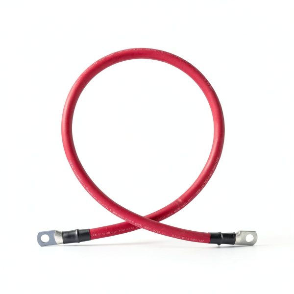 WindyNation 2/0 AWG Power-Flex Battery Cable Set 4 ft 3/8 in Lugs-2