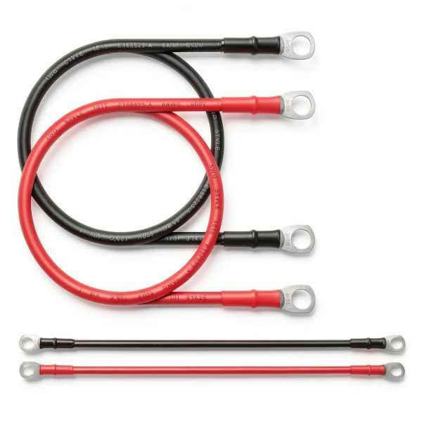 iGreely 8 AWG Positive Battery Cable Set 4ft 5/16 in Lugs Heavy Duty-2