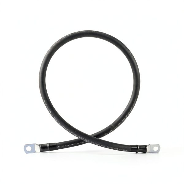WindyNation 2/0 AWG Power-Flex Battery Cable Set 4 ft 3/8 in Lugs-1