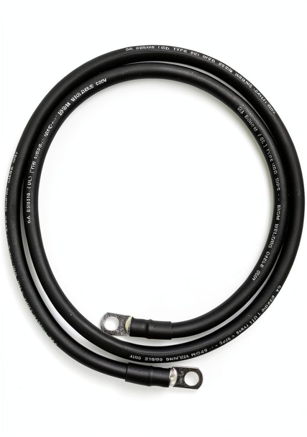 4 AWG Pure Copper Battery Cable End Game Tackle 3/8 Lug Black-0