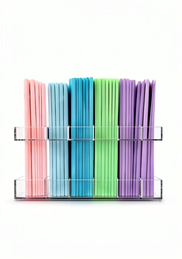 Straw Holder for Cabinet Door kidinit Acrylic 9.5" Split Design-6