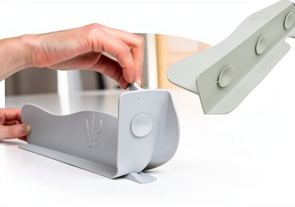 Silicone Sink Splash Guard MACMED Gray 19.5" Edge Protector-2