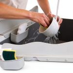 Silicone Sink Splash Guard MACMED Gray 19.5" Edge Protector-0