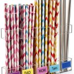 Straw Holder for Cabinet Door kidinit Acrylic 9.5" Split Design-0