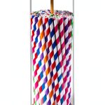 Acrylic Straw Holder with Bamboo Lid by VEGEVIGI – Clear 9″ Dispenser-0